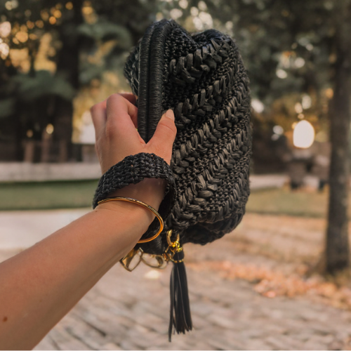 Clutch Bamoa Espiga Negro - Imagen 9
