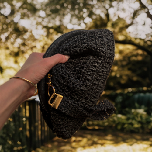 Clutch Oval Negro - Imagen 2