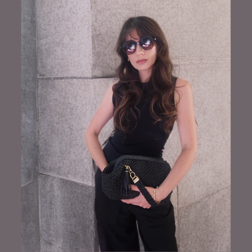 Clutch Canestro Negro - Imagen 6