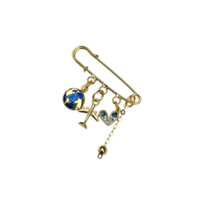 Broche Alfiler Baño de Oro 18K Viajante