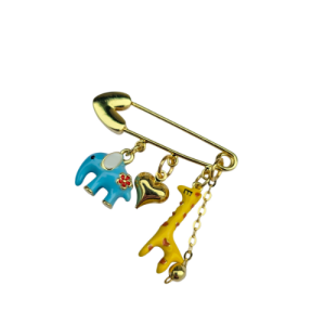 Broche Alfiler Baño de Oro 18K Animales