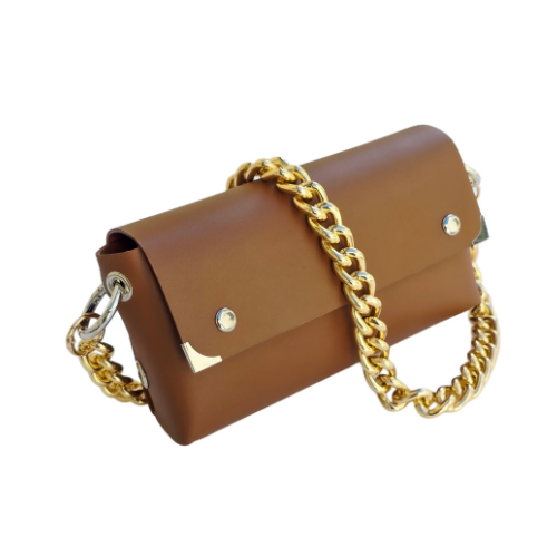 CARTERA DILETTA CUERO CARAMEL - Imagen 2