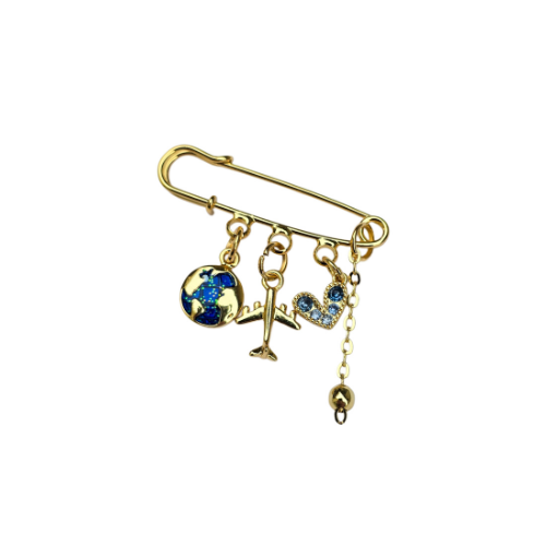 Broche Alfiler Baño de Oro 18K Viajante - Imagen 3