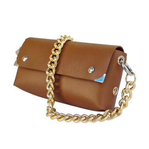 CARTERA DILETTA CUERO CARAMEL - Imagen 4