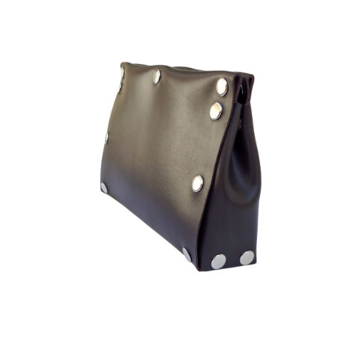 CLUTCH BASILISSA CUERO CHOCOLATE - Imagen 4