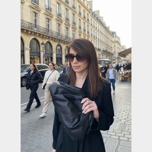CLUTCH GRACIA CUERO NEGRO - Imagen 4