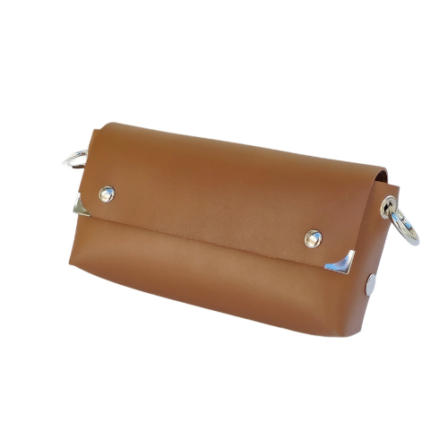 CARTERA DILETTA CUERO CARAMEL - Imagen 5