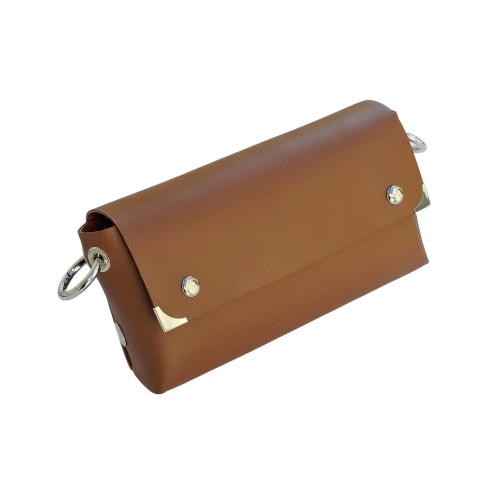 CARTERA DILETTA CUERO CARAMEL - Imagen 6