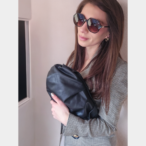 CLUTCH GRACIA CUERO NEGRO - Imagen 9