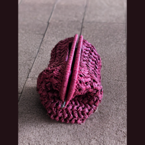 Clutch Leonor Borgoña  (tamaño L)