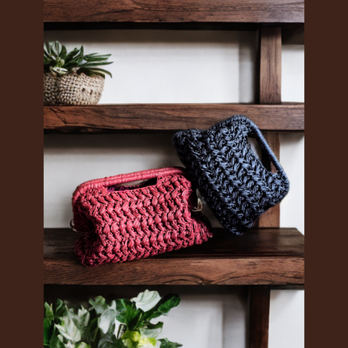 Clutch Leonor Negro M - Imagen 2
